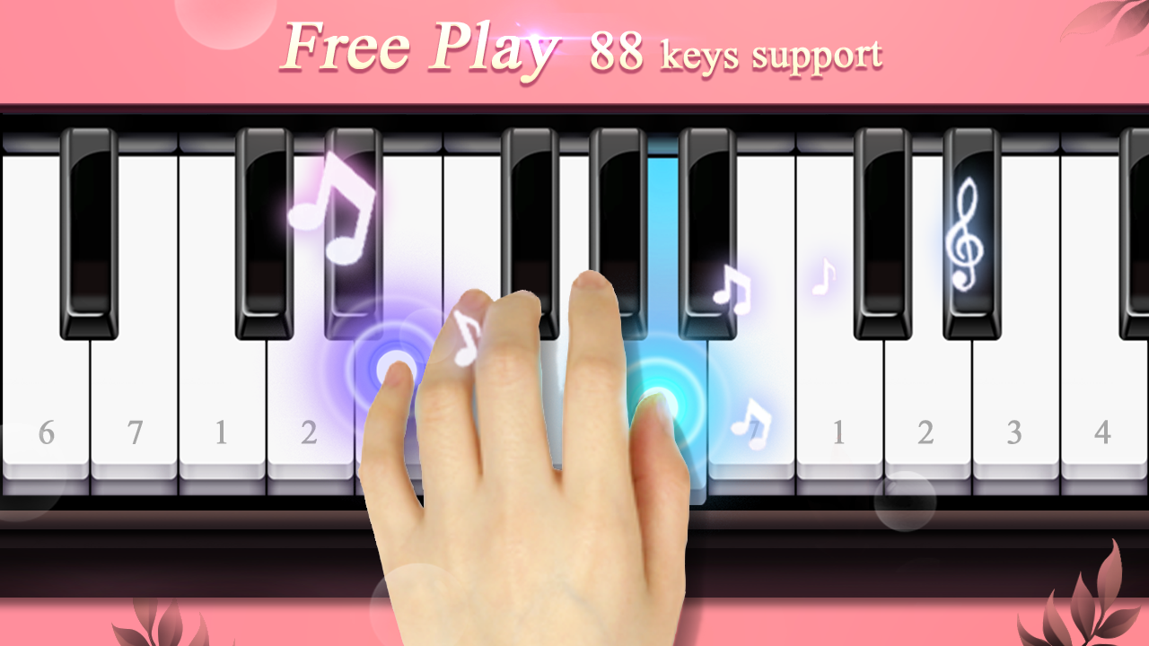 اسکرین شات 1 برنامه Piano Master Pink: Keyboards