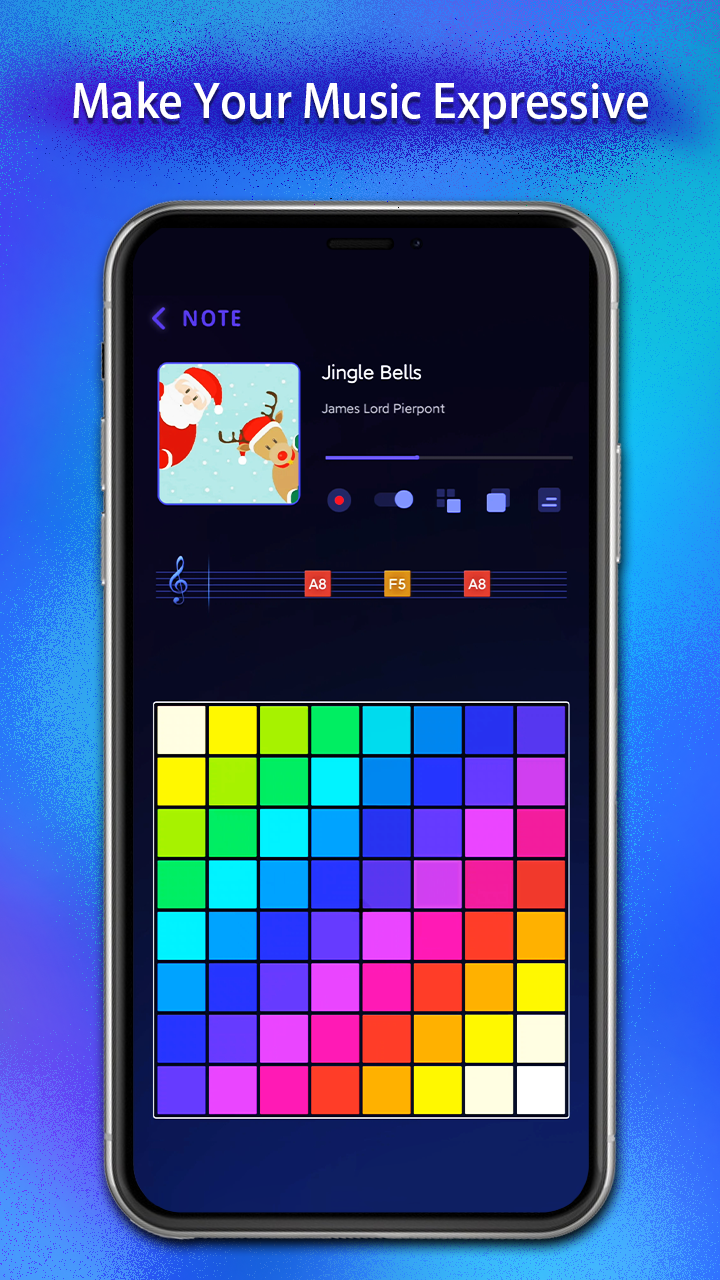 اسکرین شات 5 برنامه Piano Pads - Beat Maker Lights