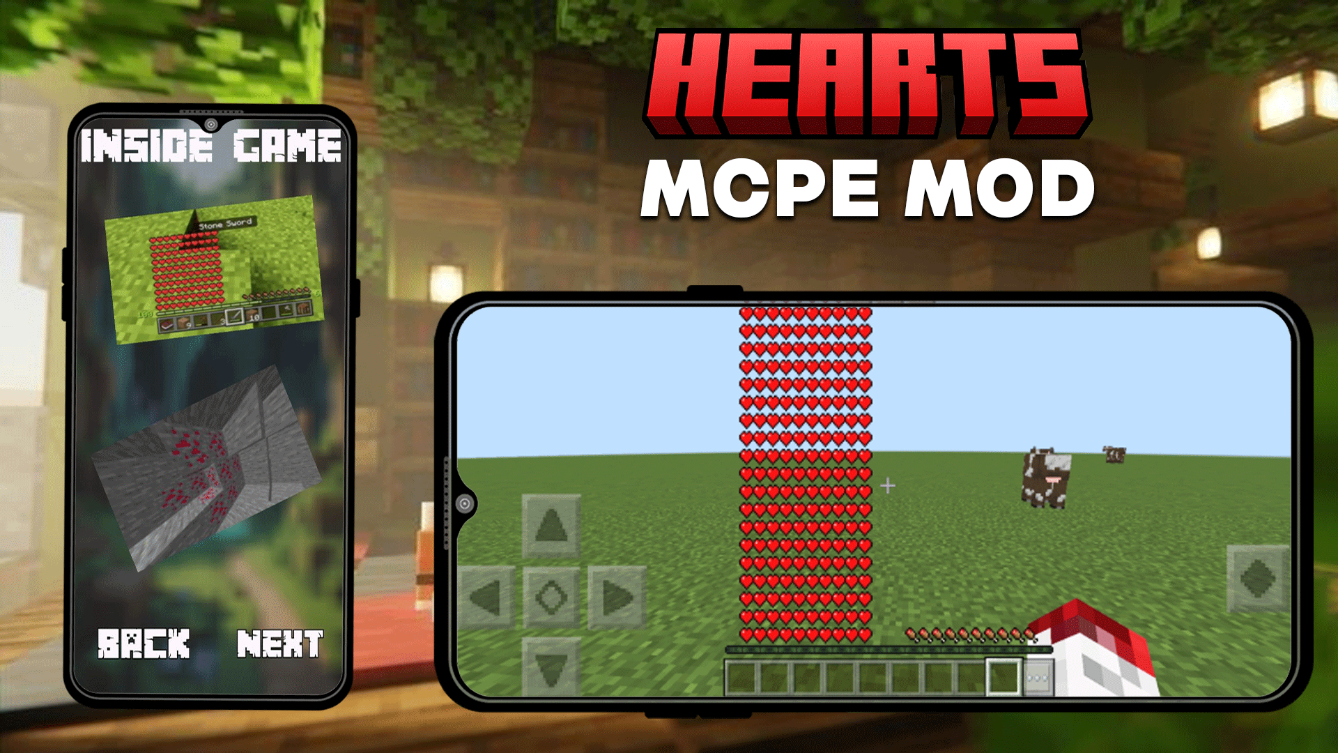 اسکرین شات 4 برنامه Mod Heart Containers Minecraft