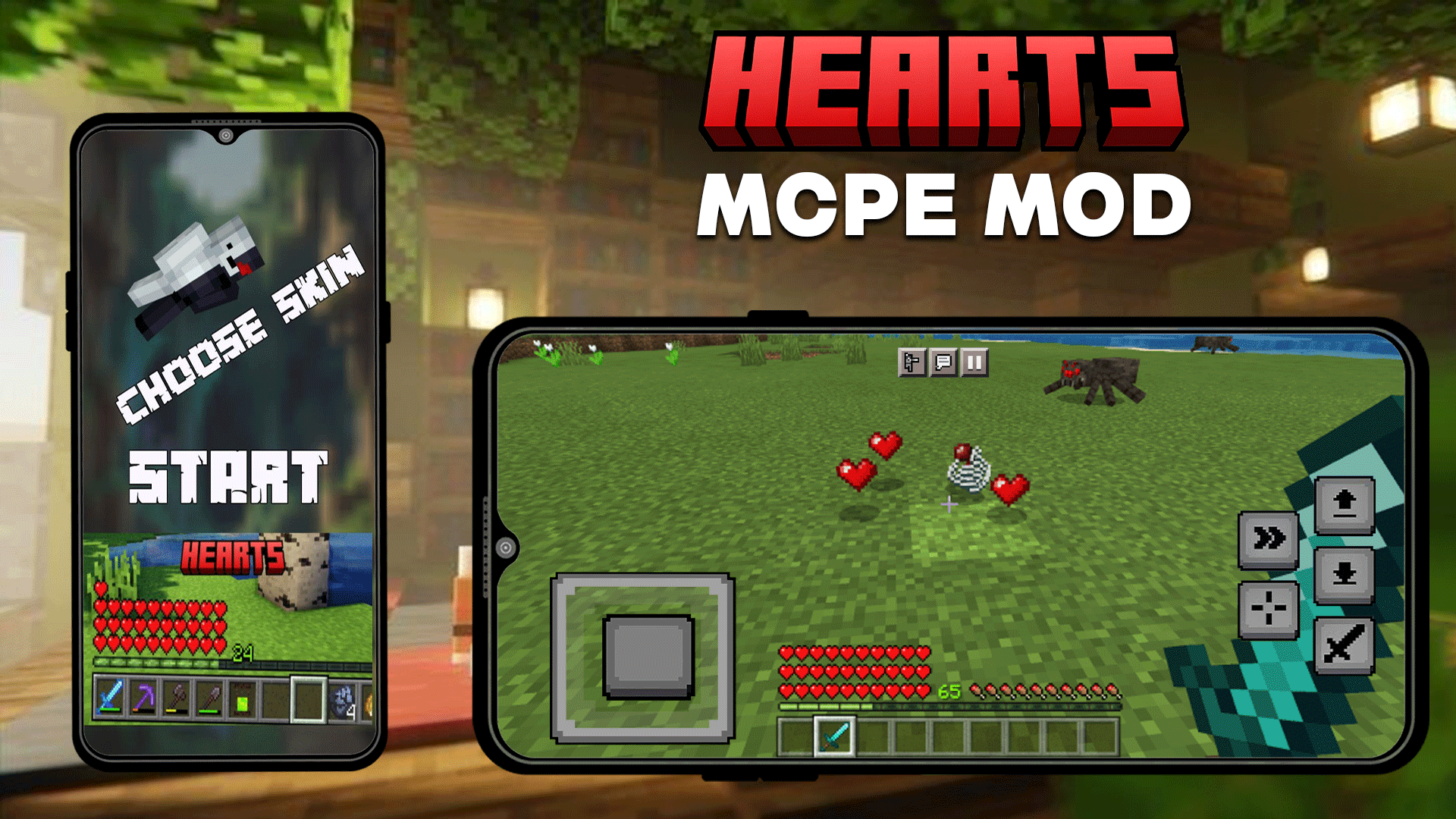 اسکرین شات 1 برنامه Mod Heart Containers Minecraft