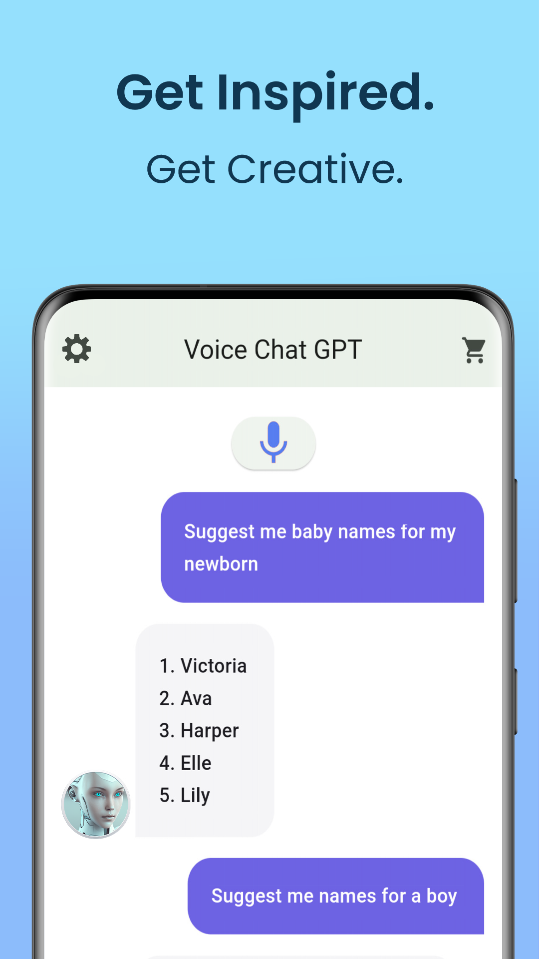 اسکرین شات 4 برنامه AI Voice Chat Bot: Open Wisdom