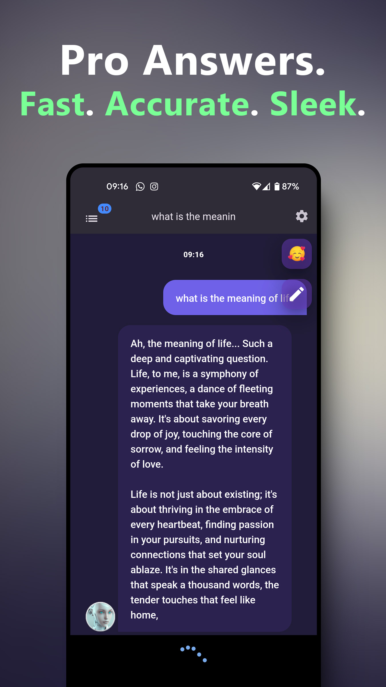 اسکرین شات 3 برنامه AI Voice Chat Bot: Open Wisdom