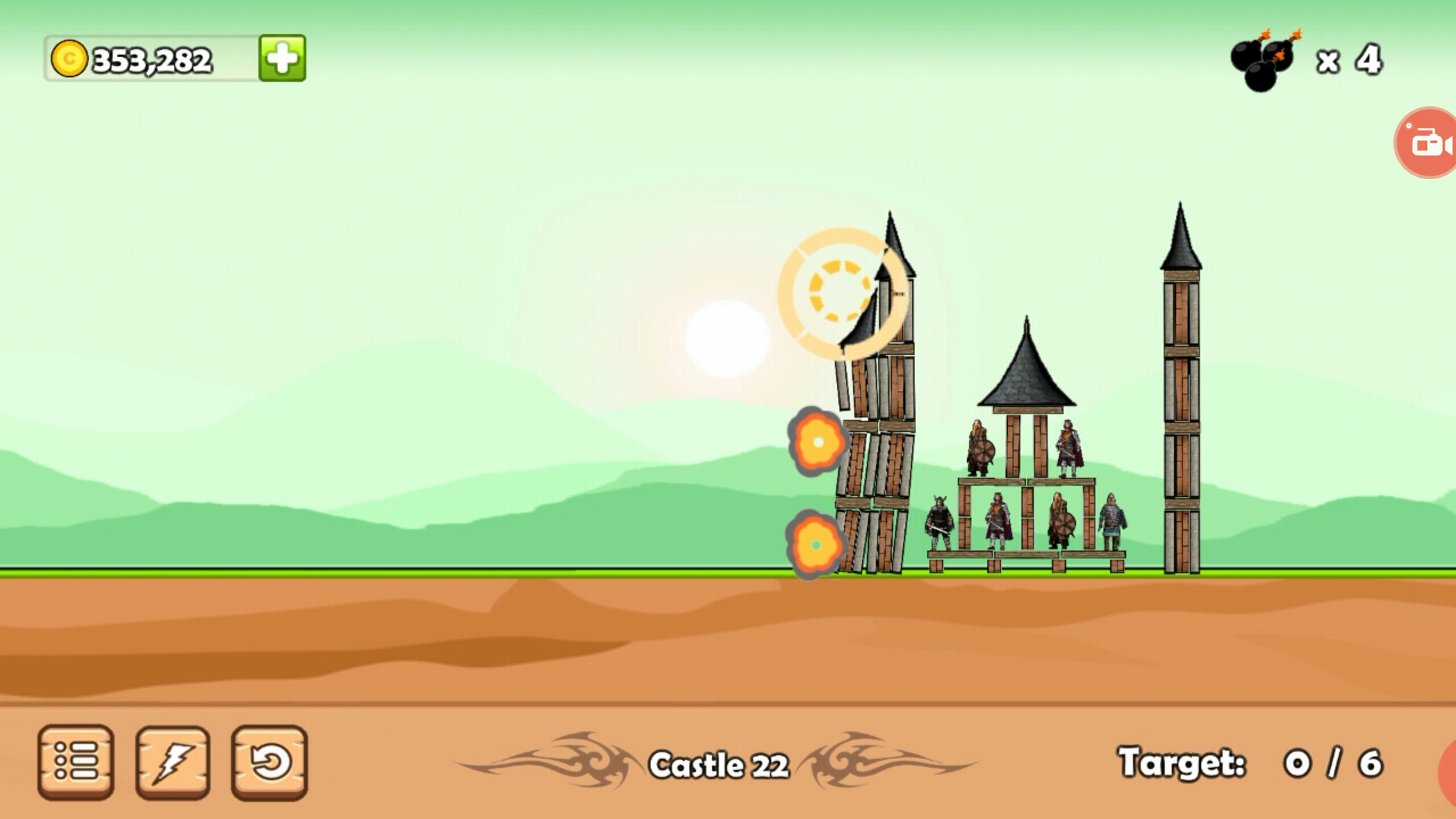 اسکرین شات 4 بازی Castle Destruction