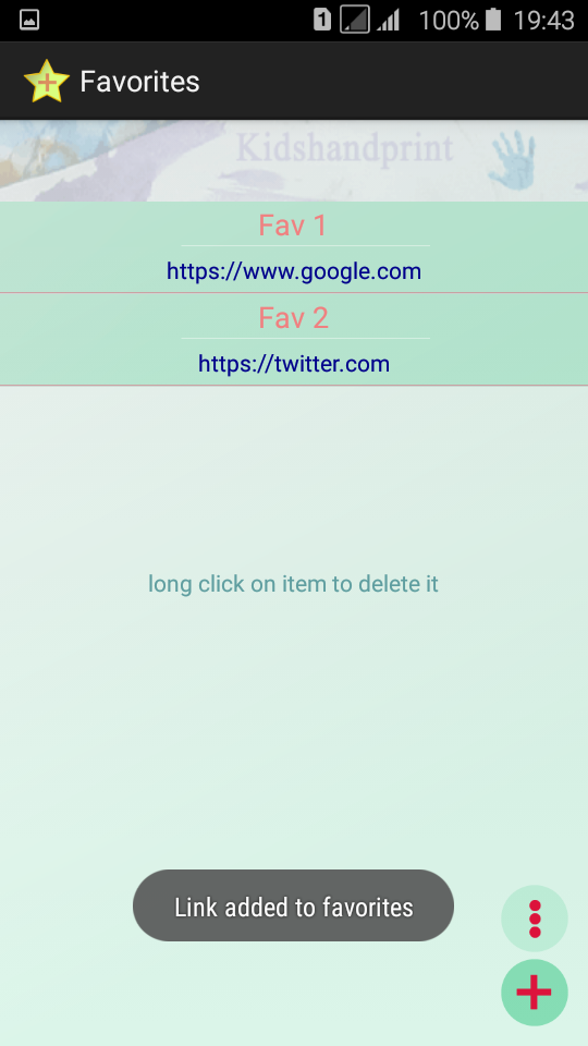 اسکرین شات 4 برنامه Favorite links