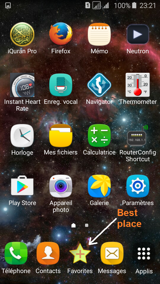 اسکرین شات 1 برنامه Favorite links