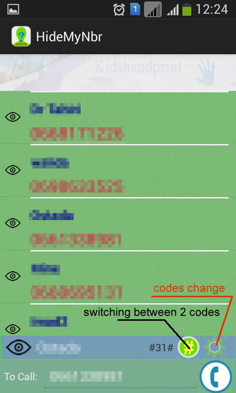 اسکرین شات 3 برنامه Hide My phone number