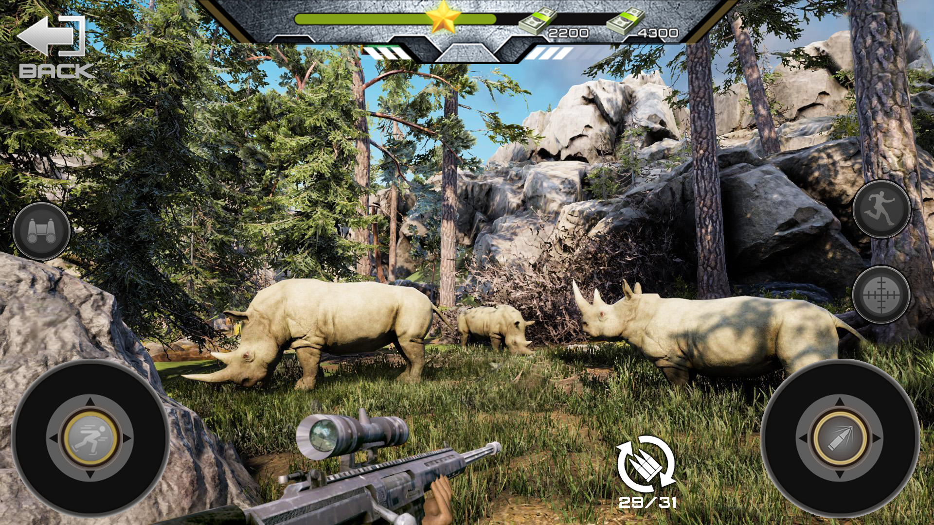 اسکرین شات 4 برنامه Deer Hunting Covert Sniper Hunter