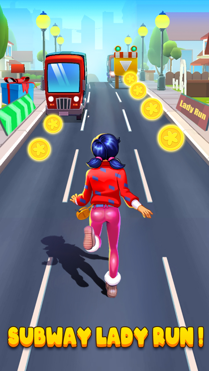 اسکرین شات 1 بازی Subway Lady Run