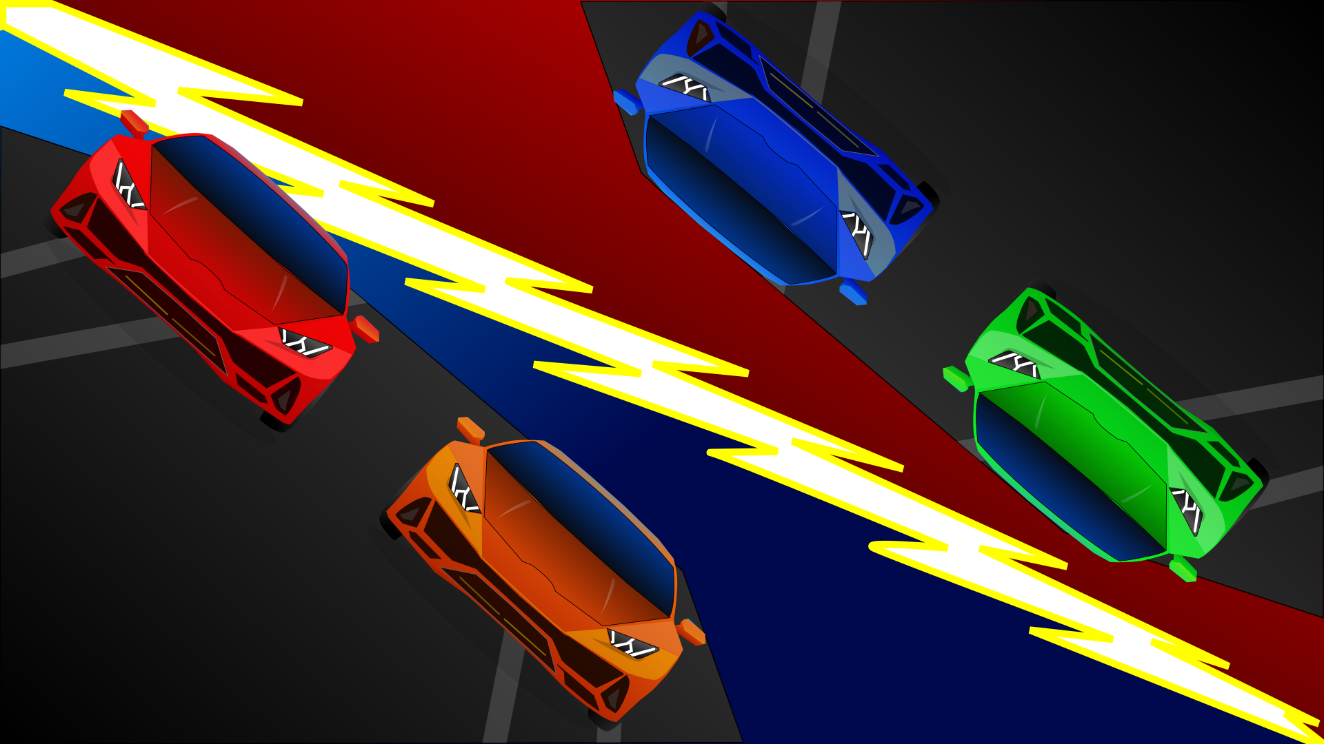 اسکرین شات 1 بازی Two Player Racing - Speed Duel