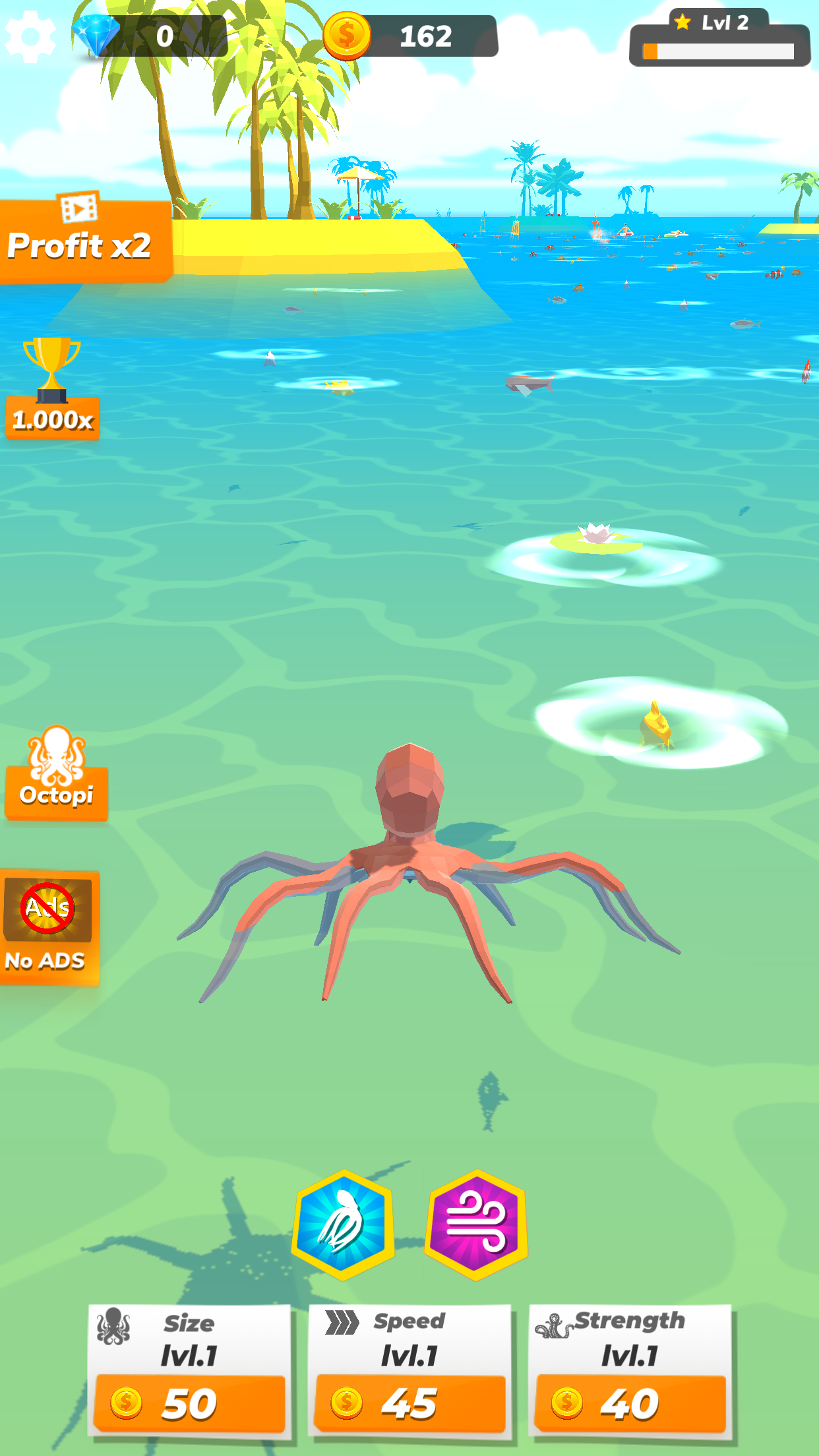 اسکرین شات 1 بازی Idle Octopus - Tycoon Game