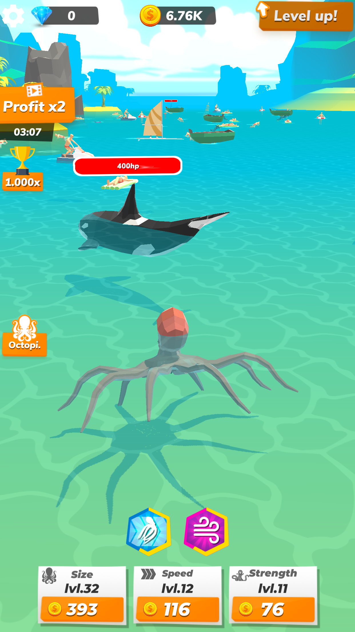اسکرین شات 4 بازی Idle Octopus - Tycoon Game