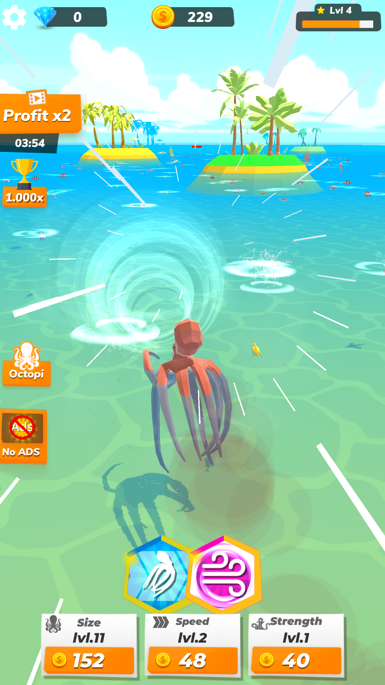 اسکرین شات 3 بازی Idle Octopus - Tycoon Game