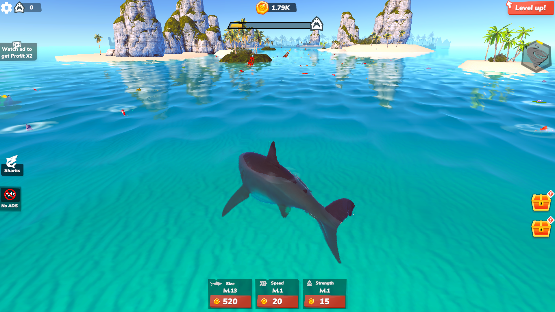 اسکرین شات 8 بازی Idle Shark 2-Mega Tycoon Game