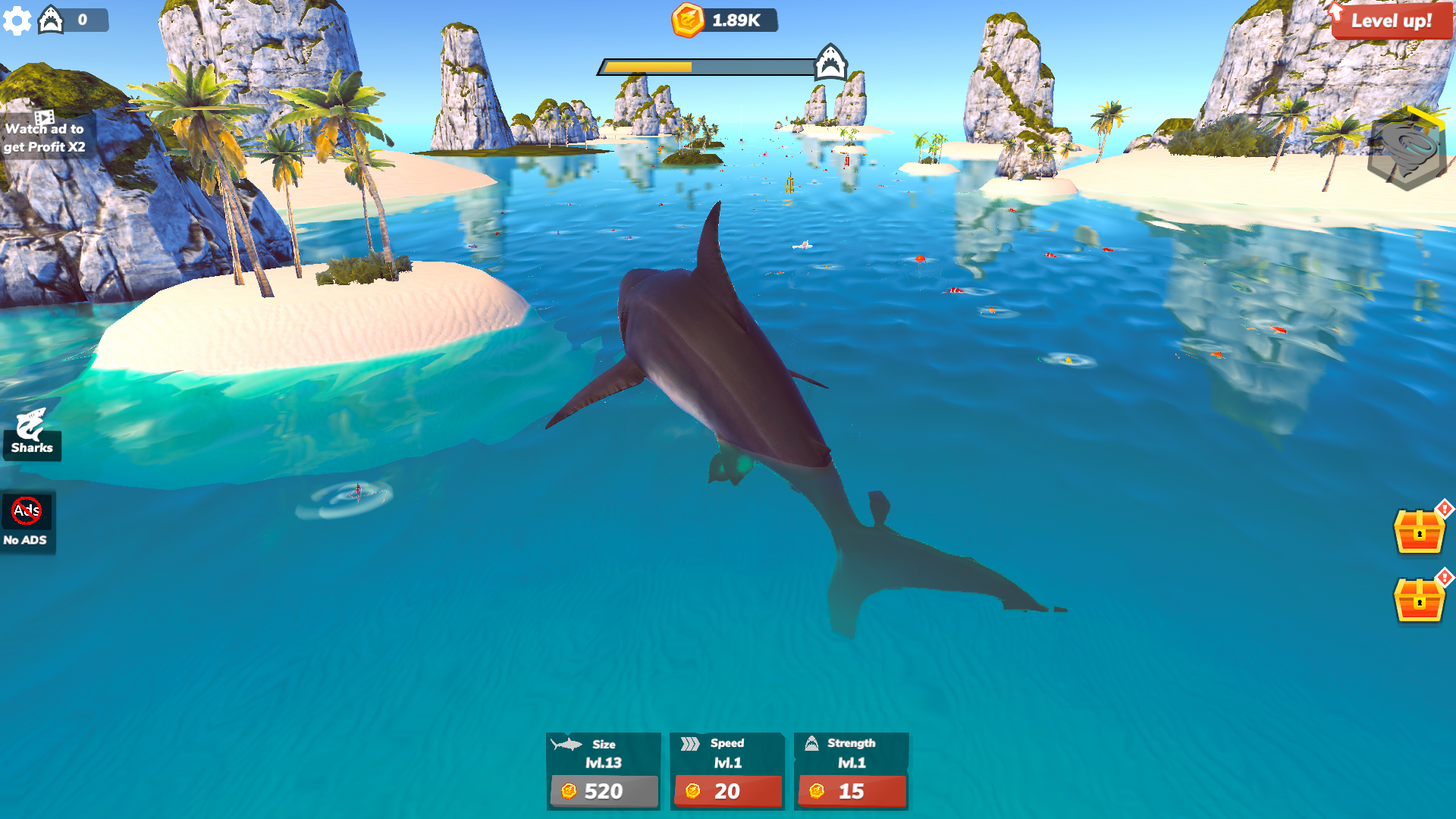 اسکرین شات 7 بازی Idle Shark 2-Mega Tycoon Game