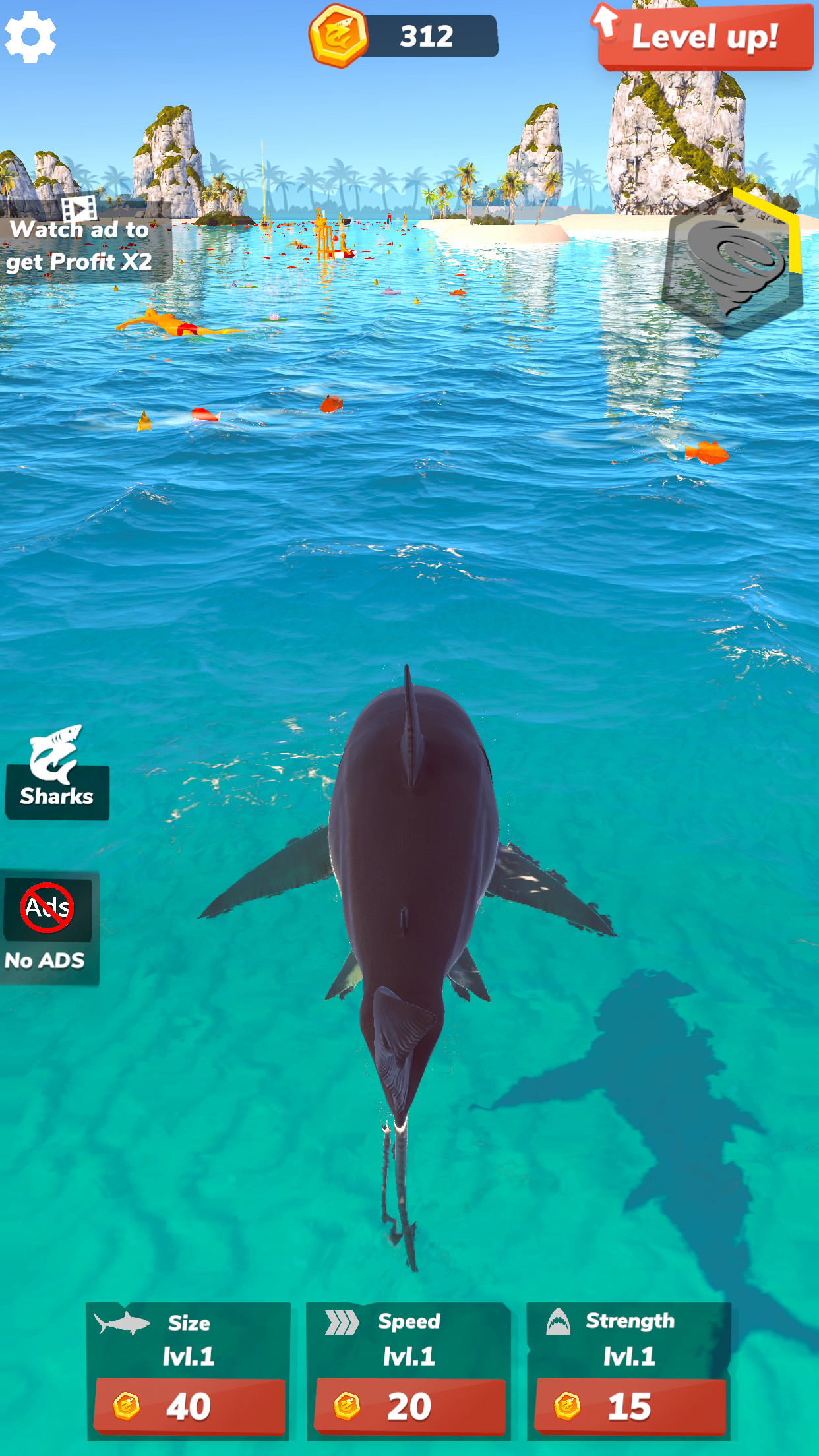 اسکرین شات 1 بازی Idle Shark 2-Mega Tycoon Game