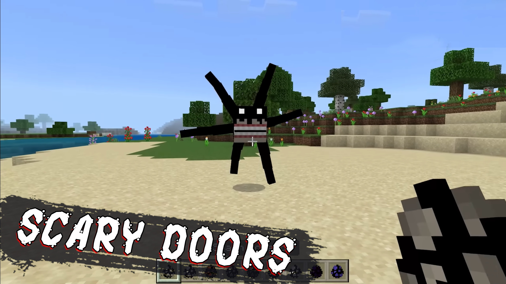 اسکرین شات 1 برنامه Scary Doors mod for Minecraft