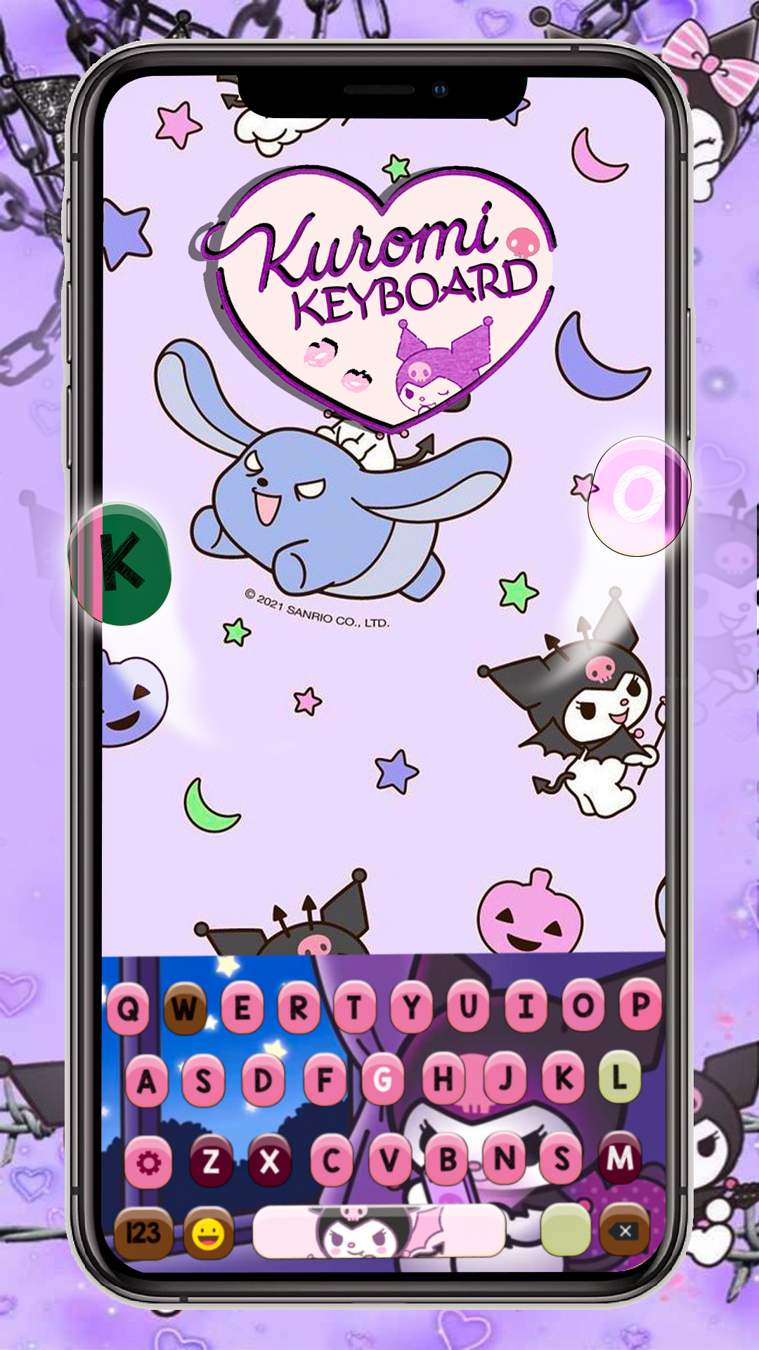 اسکرین شات 3 برنامه Cute Kuromi Keyboard