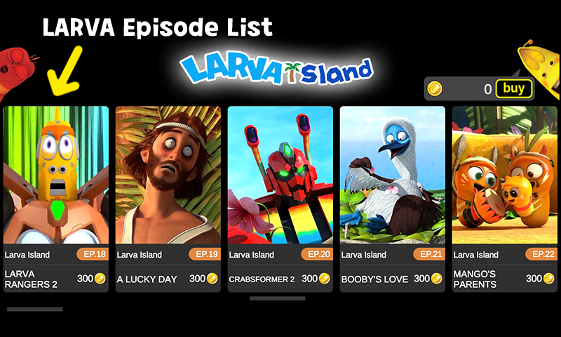 اسکرین شات 1 برنامه Larva Island Season_01
