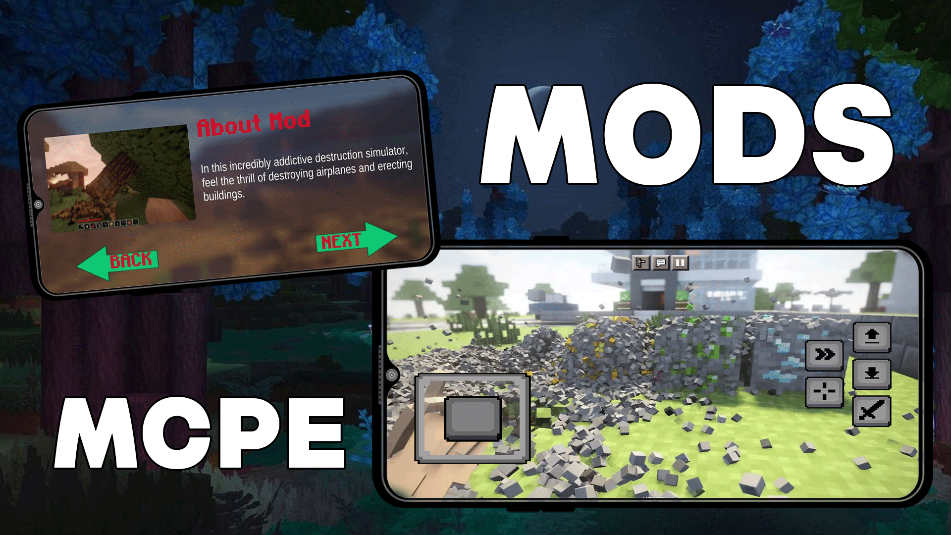 اسکرین شات 2 برنامه Destroyer Mod for Minecraft PE