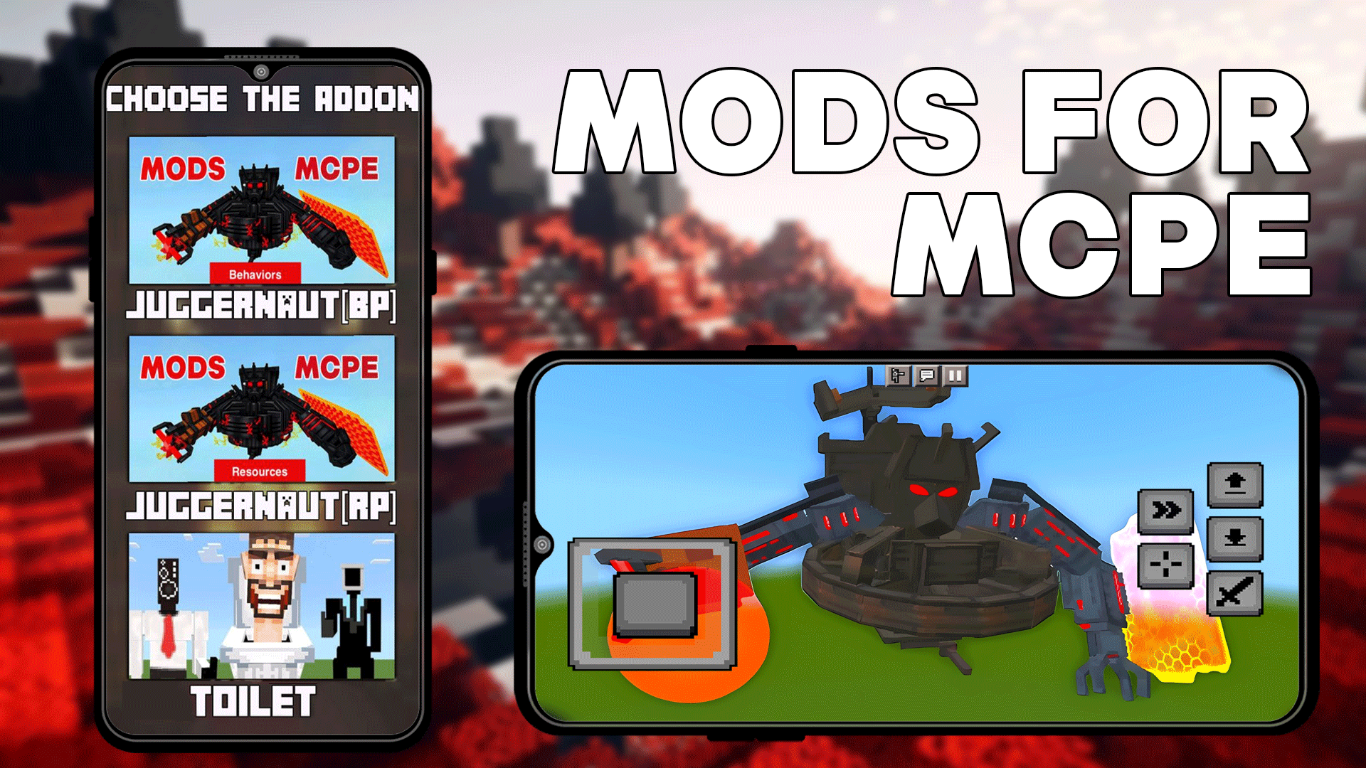 اسکرین شات 2 برنامه Juggernaut Mod Toilet for MCPE