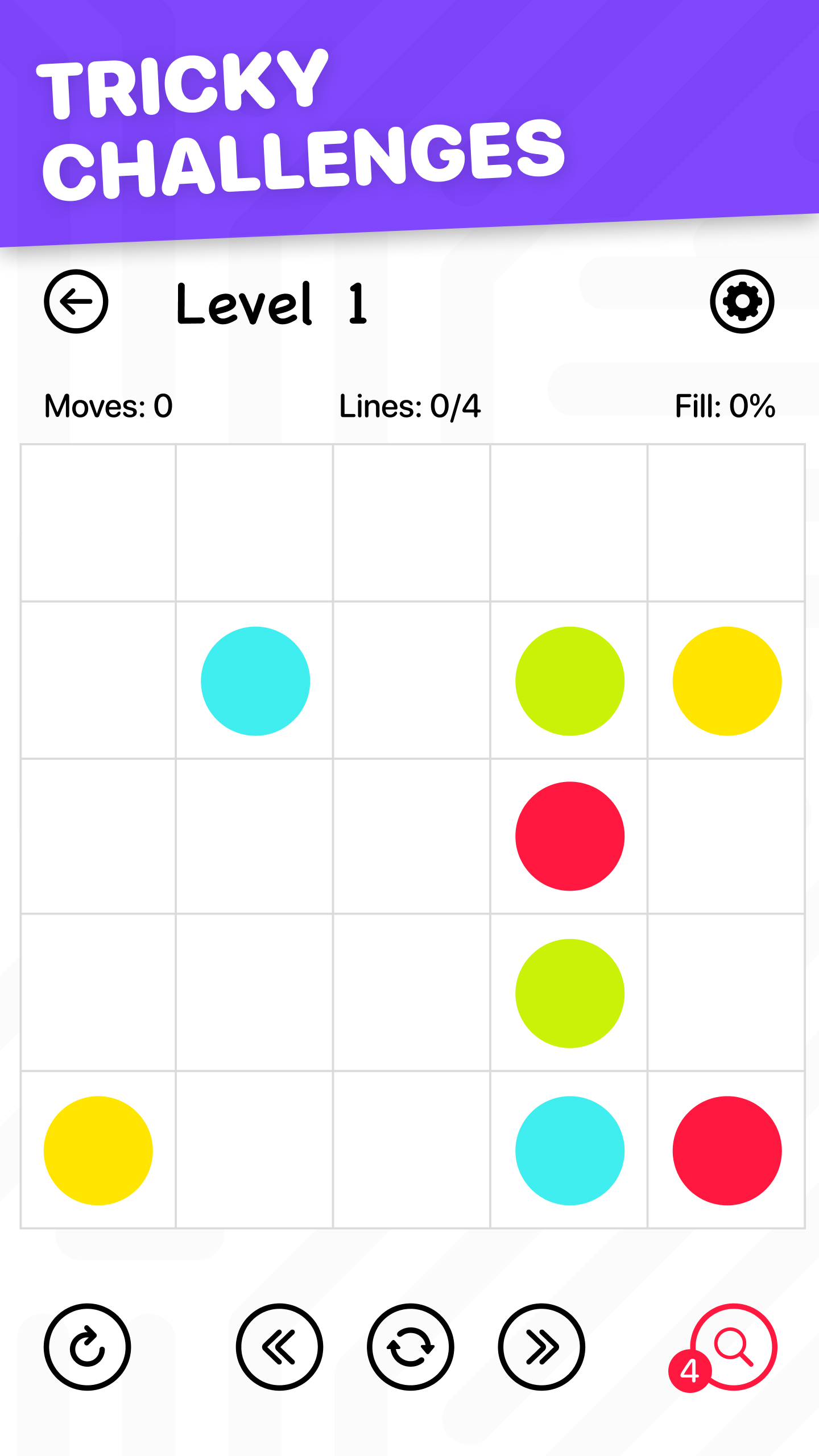 اسکرین شات 5 بازی Lined - connect the dots game