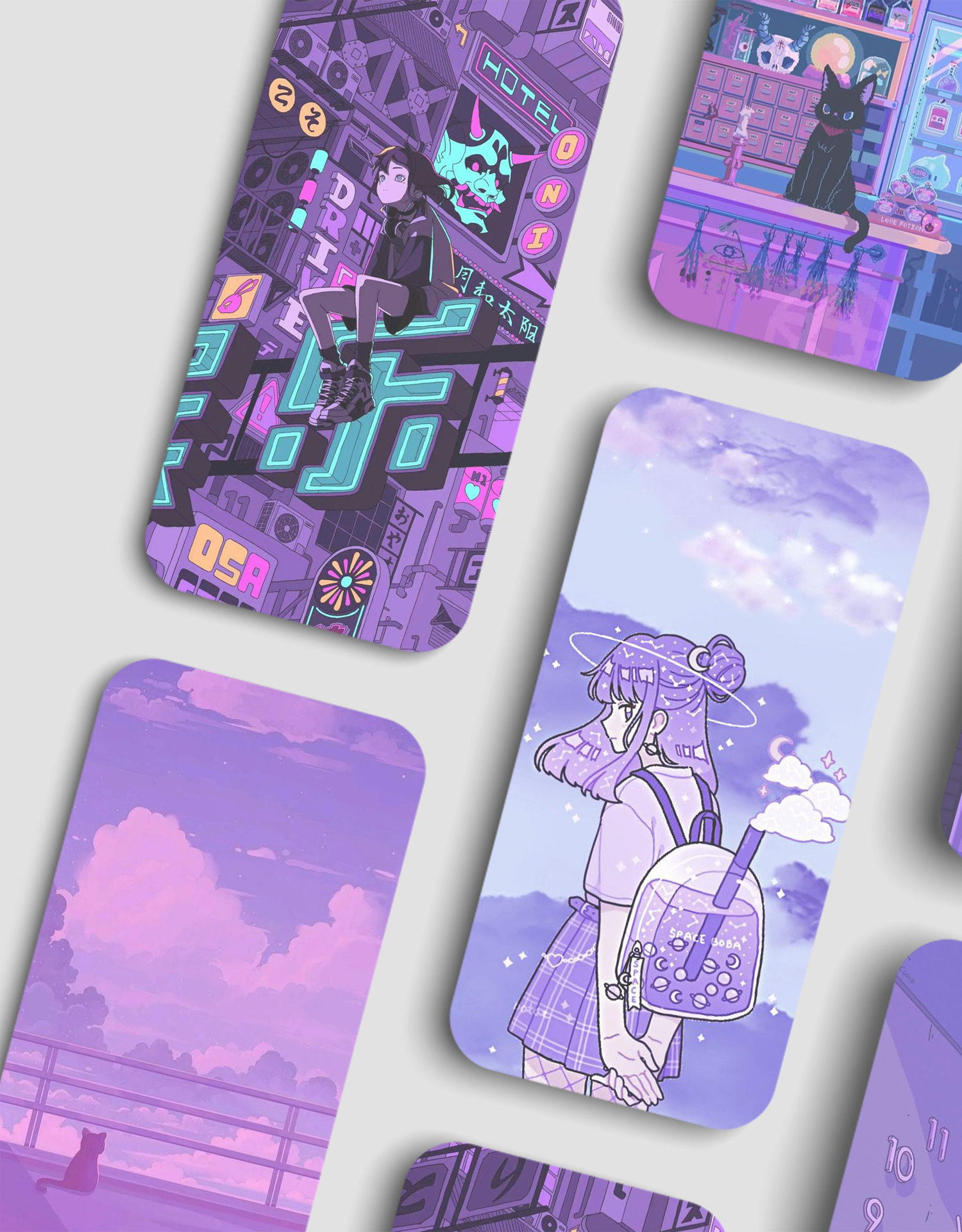 اسکرین شات 4 برنامه Purple aesthic wallpaper