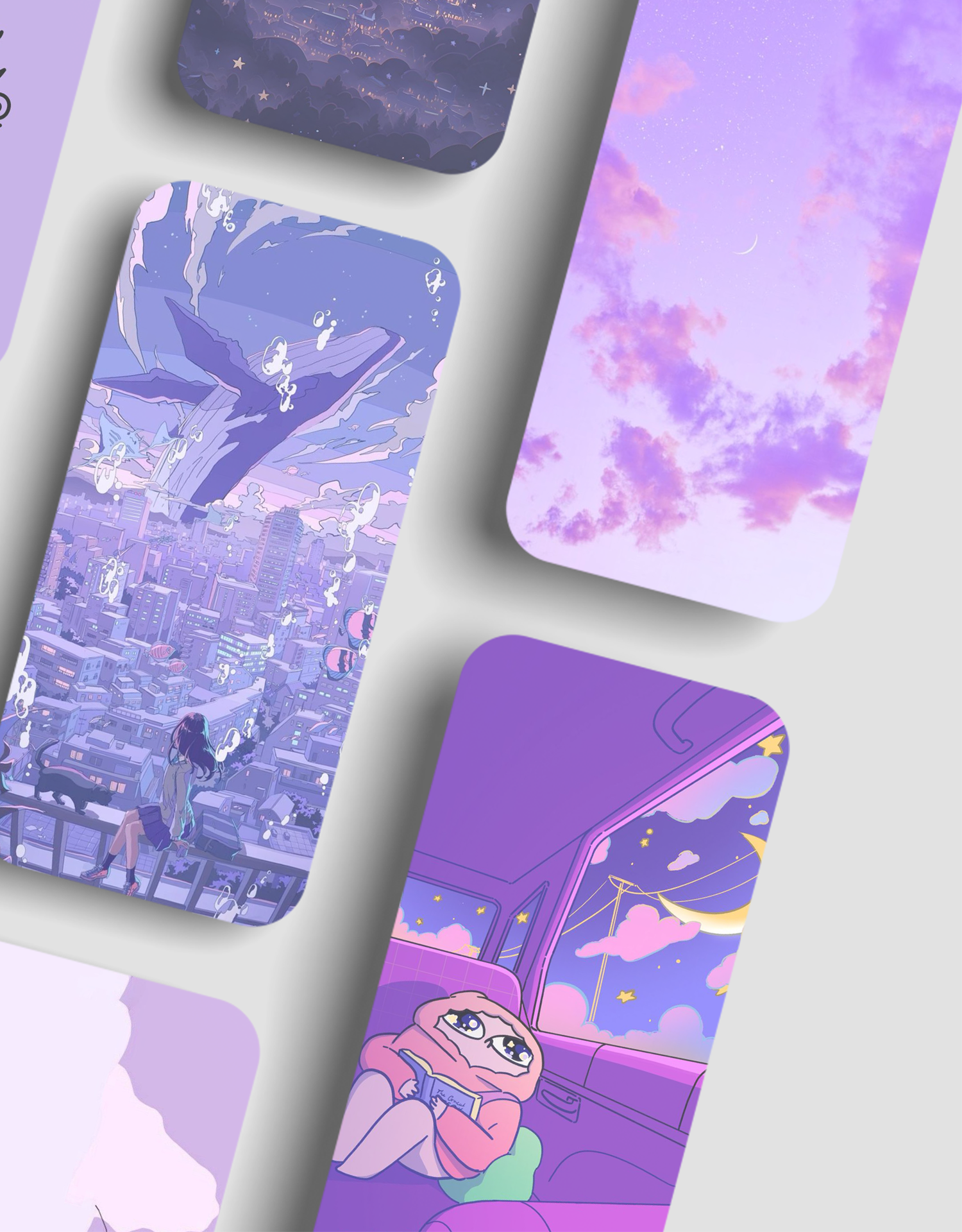اسکرین شات 7 برنامه Purple aesthic wallpaper