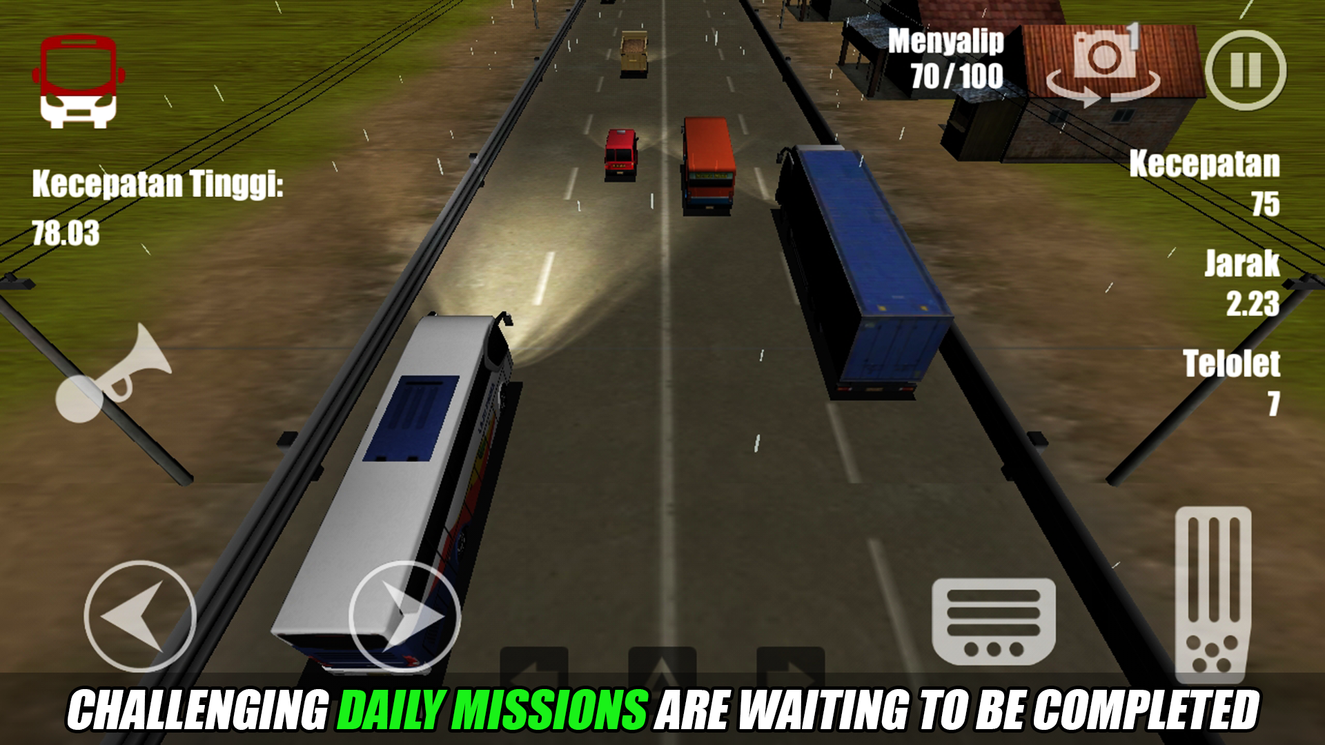 اسکرین شات 4 بازی Telolet Bus Driving 3D