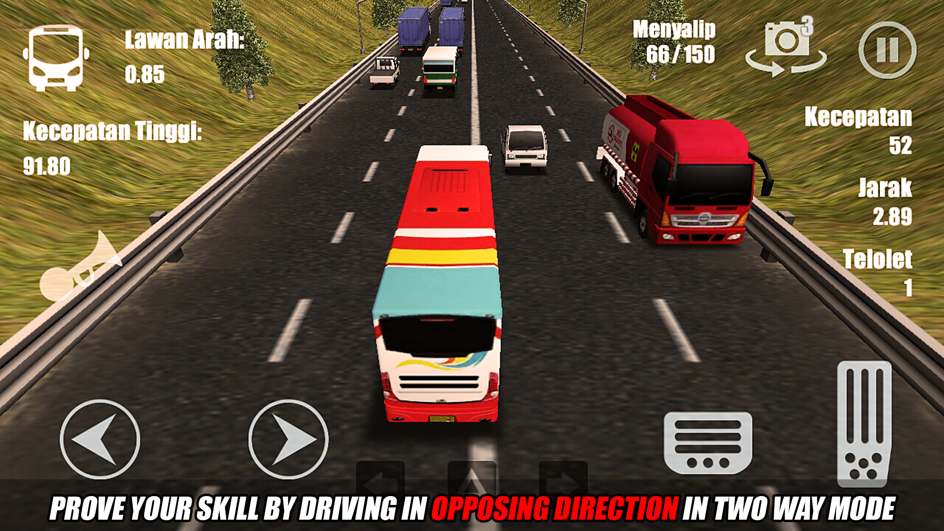 اسکرین شات 5 بازی Telolet Bus Driving 3D