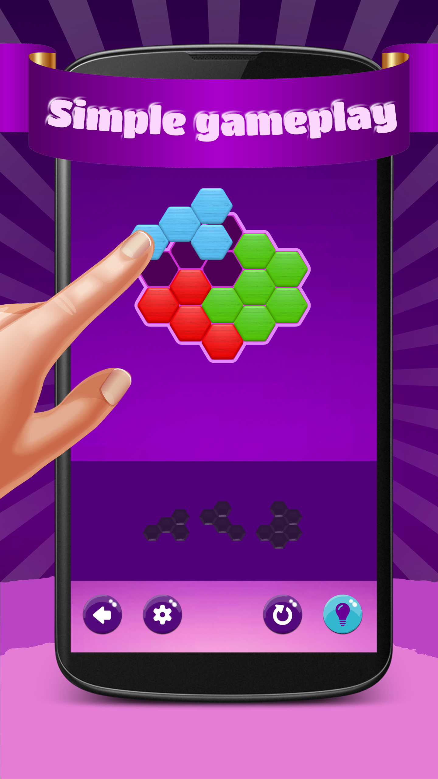 اسکرین شات 2 بازی Hexa Puzzle Hero