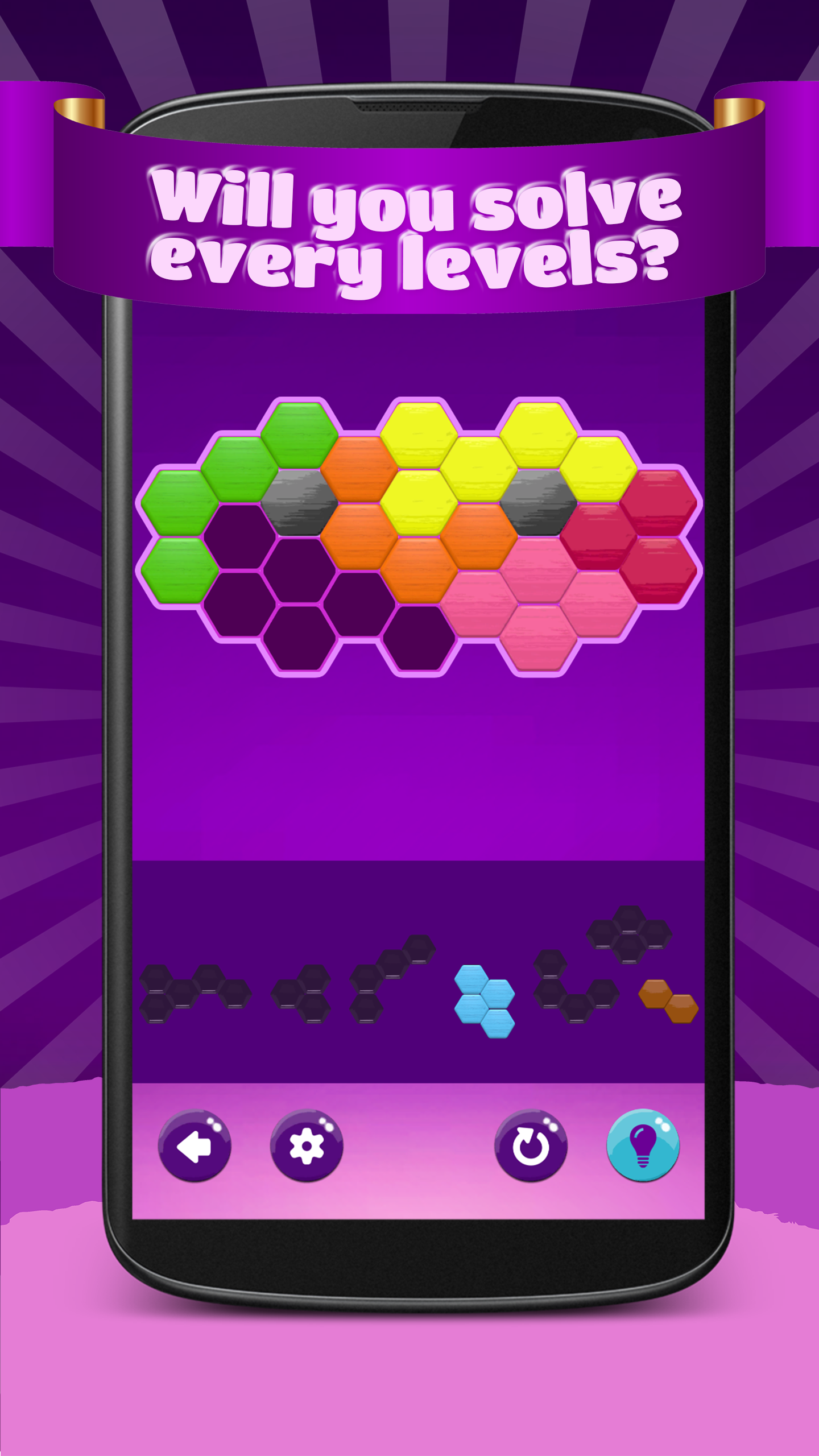 اسکرین شات 4 بازی Hexa Puzzle Hero
