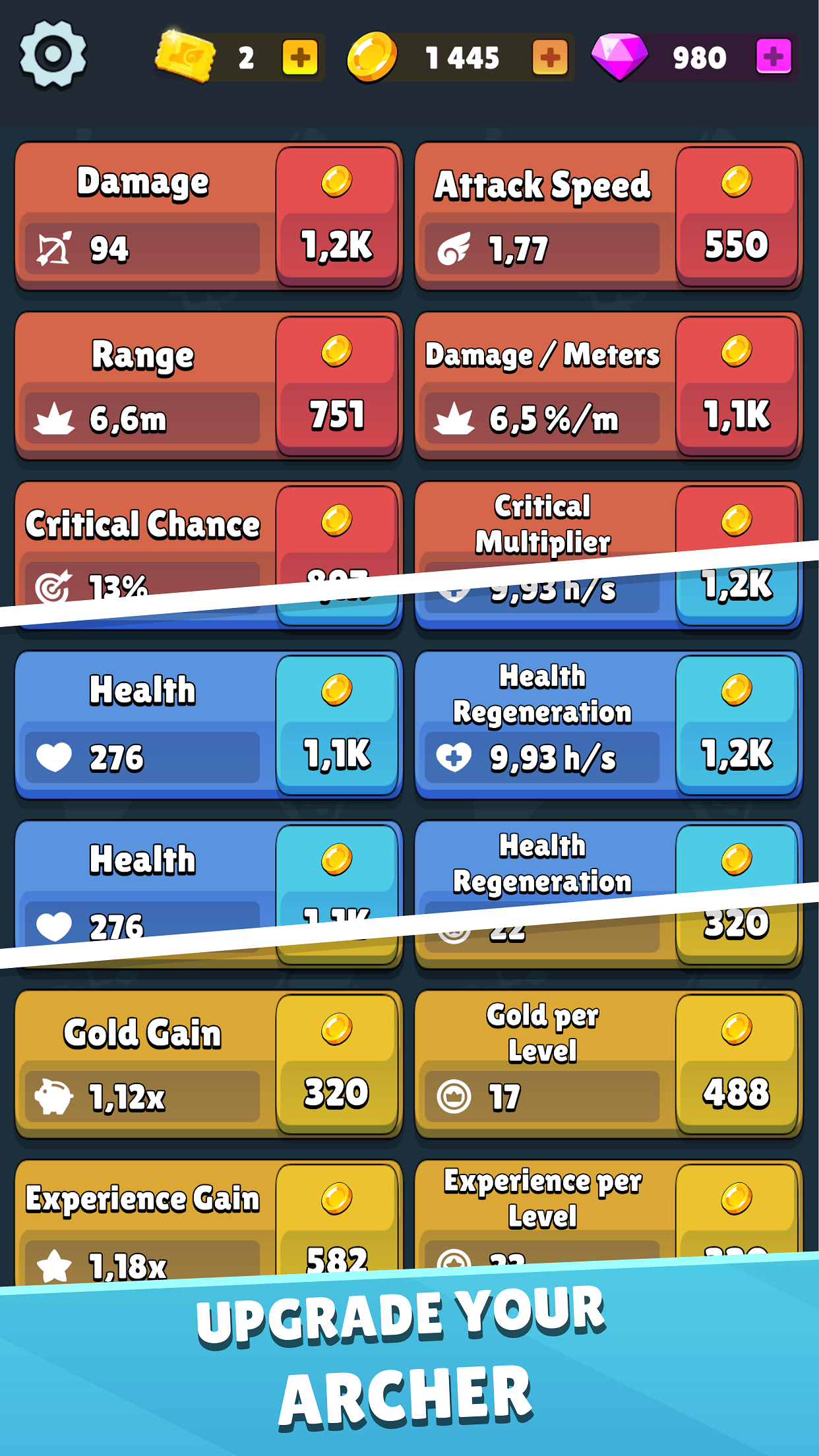 اسکرین شات 2 بازی Idle Archer Tower Defense RPG