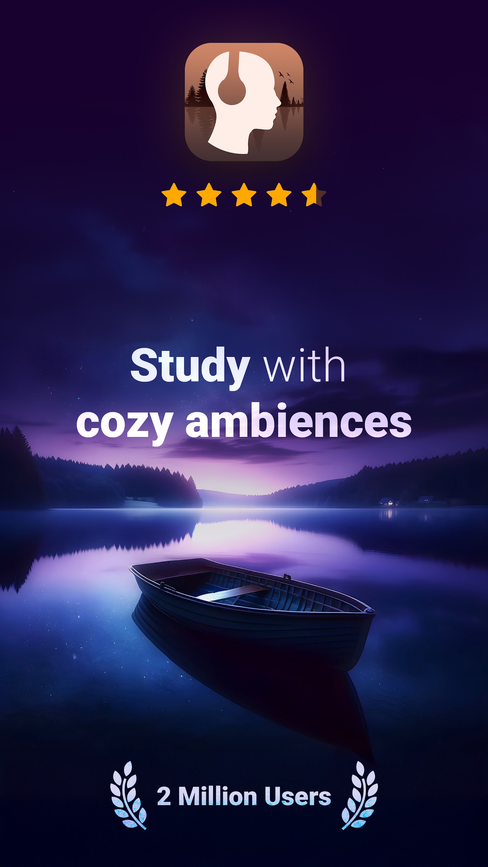 اسکرین شات 1 برنامه Study Ambience: music & sounds