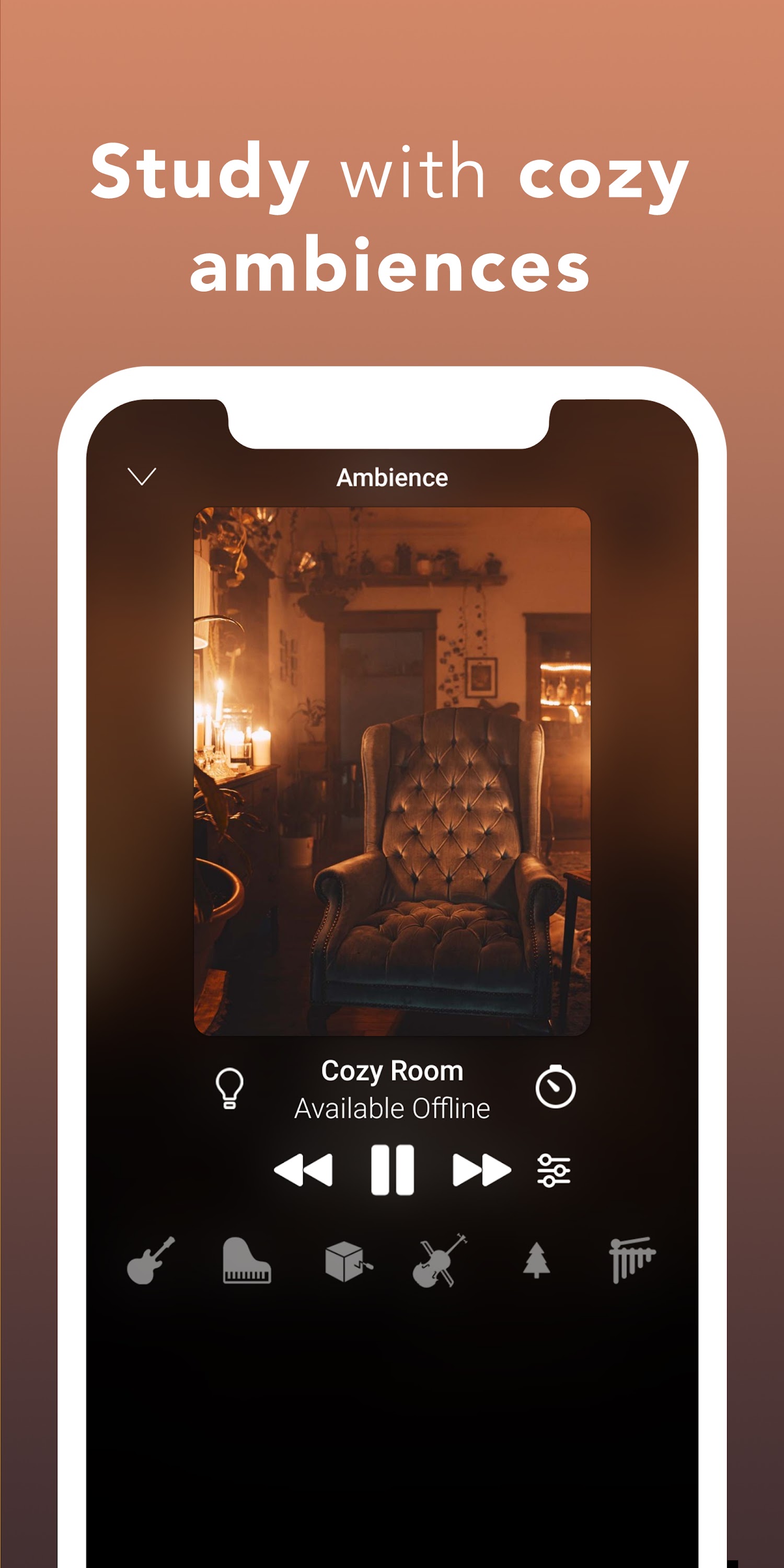اسکرین شات 2 برنامه Study Ambience: music & sounds