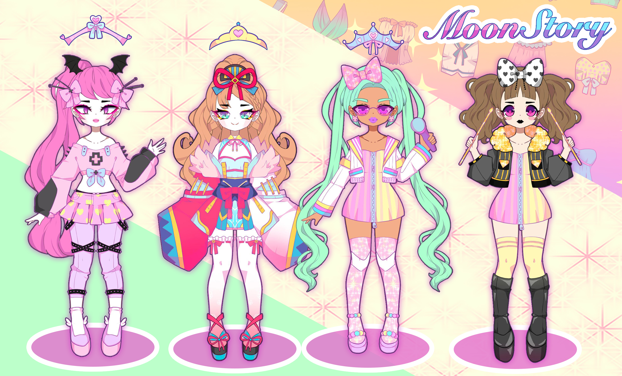 اسکرین شات 1 بازی Moon Story dress up girl game