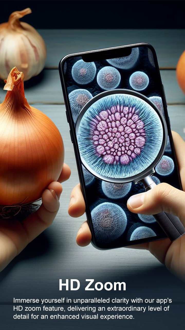 اسکرین شات 2 برنامه Magnifier Zoom Microscope Cam