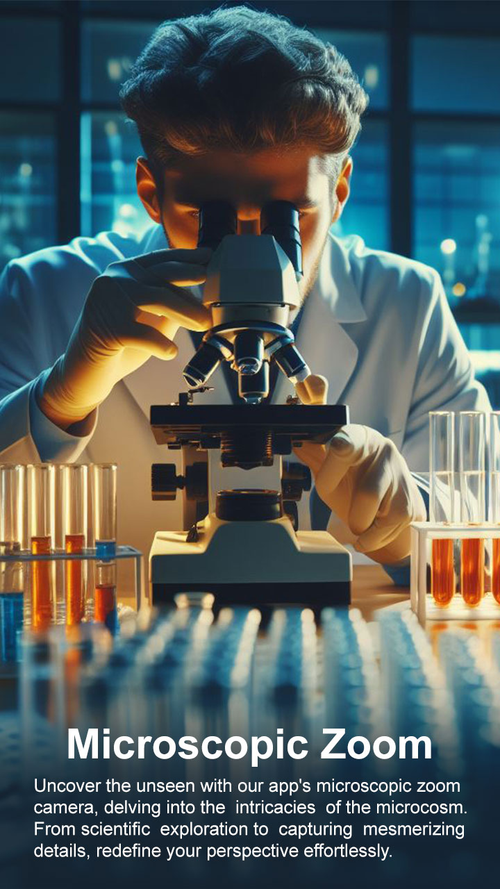 اسکرین شات 1 برنامه Magnifier Zoom Microscope Cam