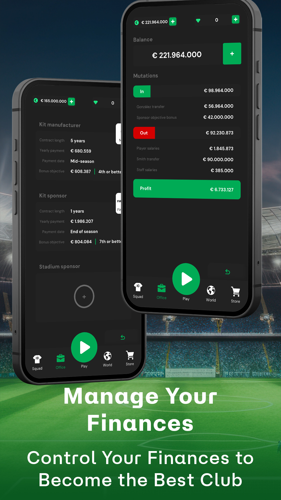 اسکرین شات 7 بازی Club Chairman - Soccer Game