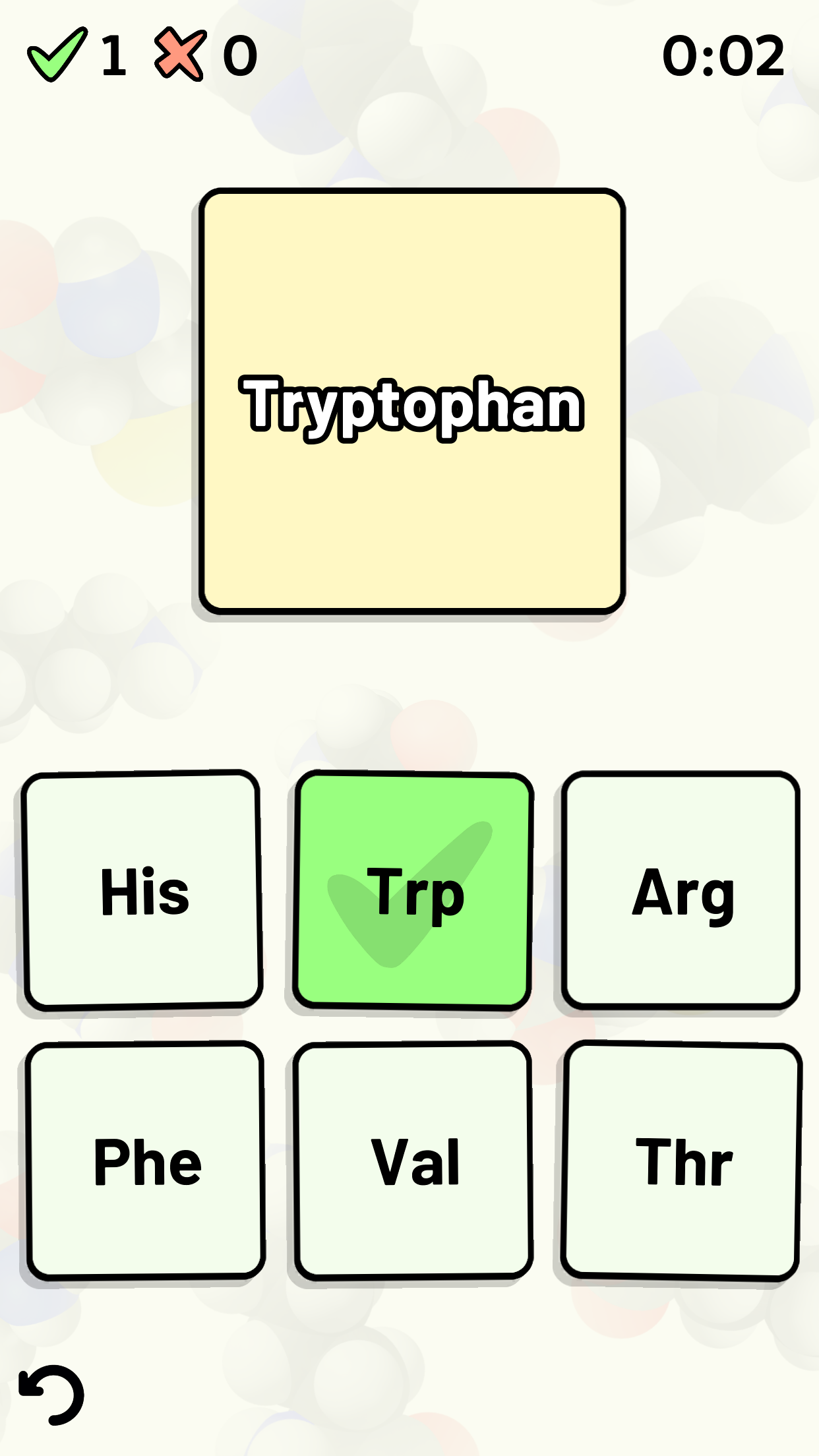 اسکرین شات 6 بازی Amino Acid Quiz