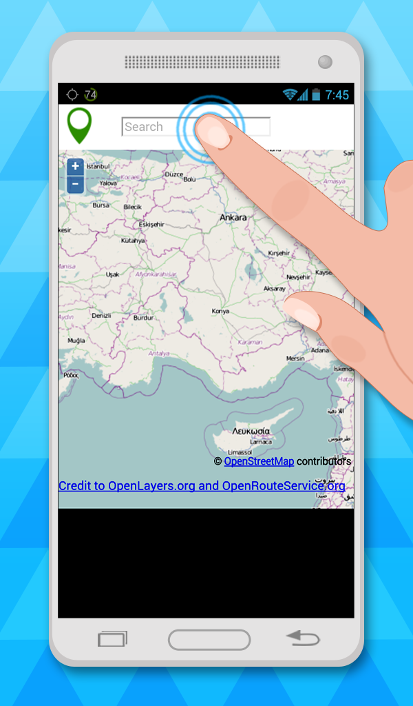 اسکرین شات 1 برنامه Maps With GPS