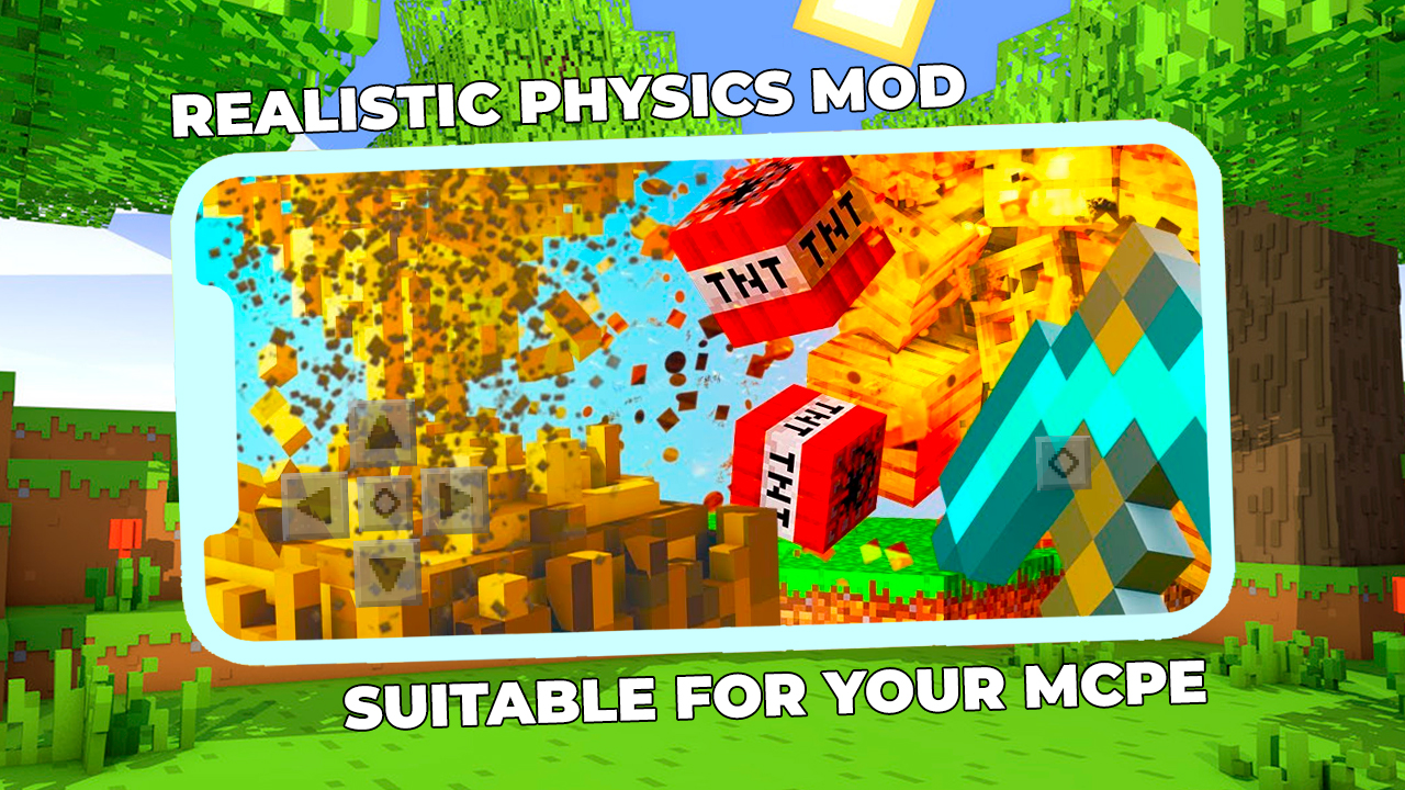 اسکرین شات 3 برنامه Realistic Physics Mod MCPE