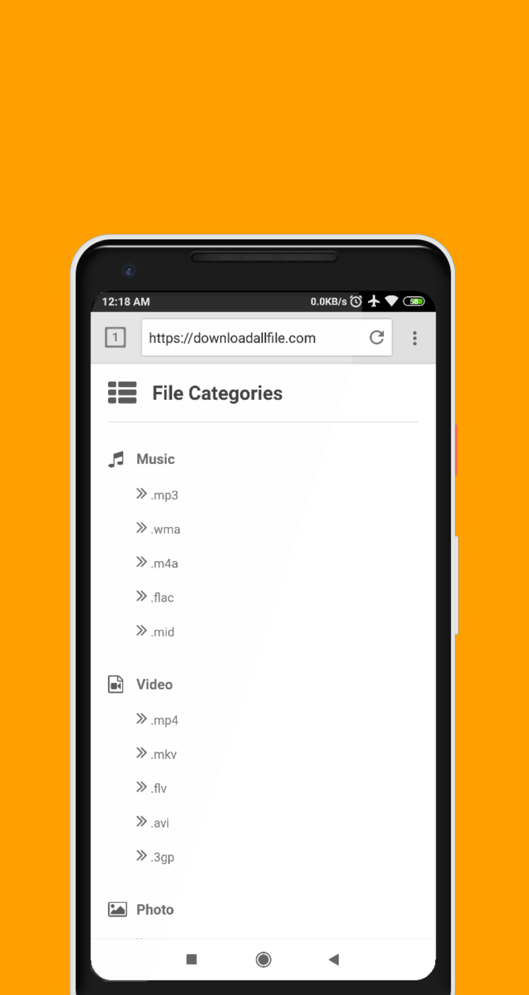 اسکرین شات 1 برنامه Mini Browser