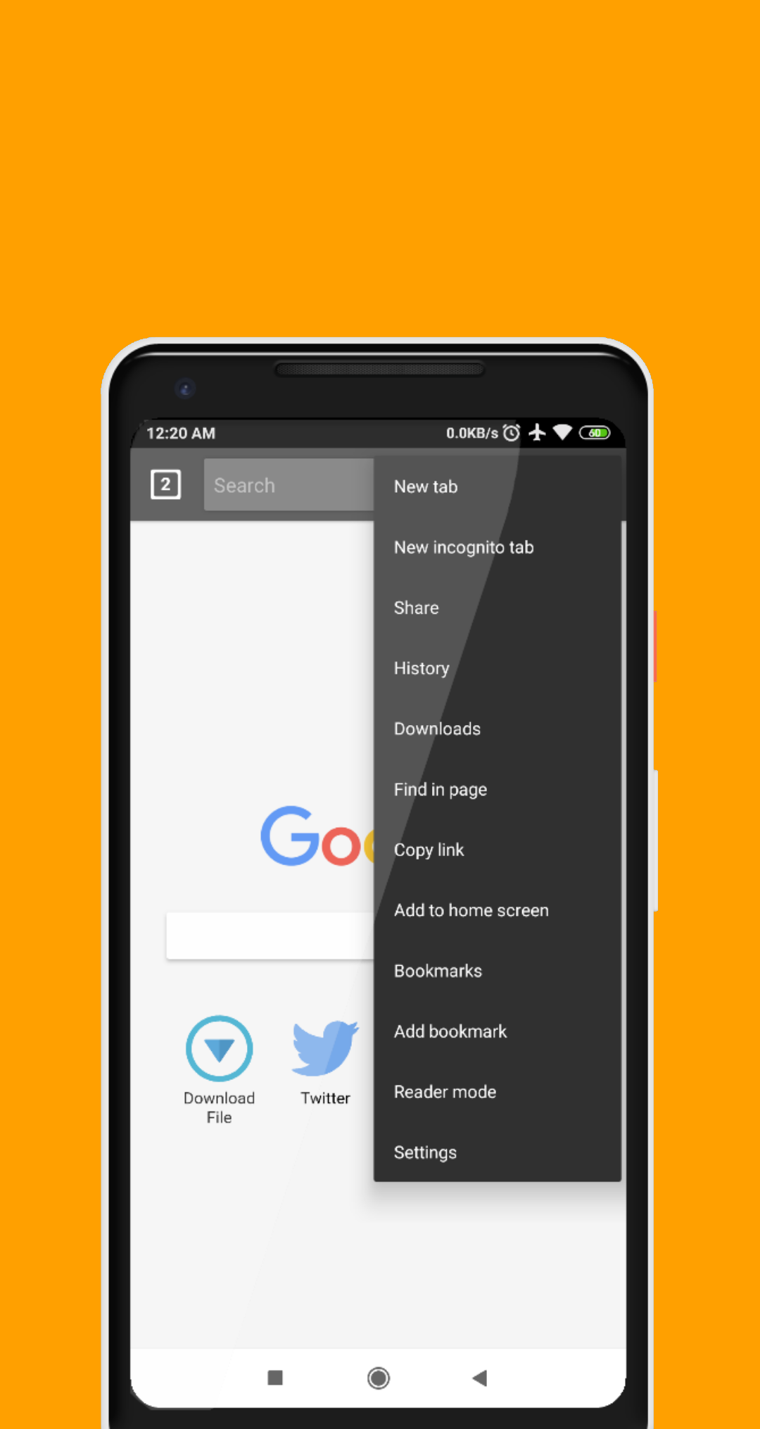 اسکرین شات 4 برنامه Mini Browser