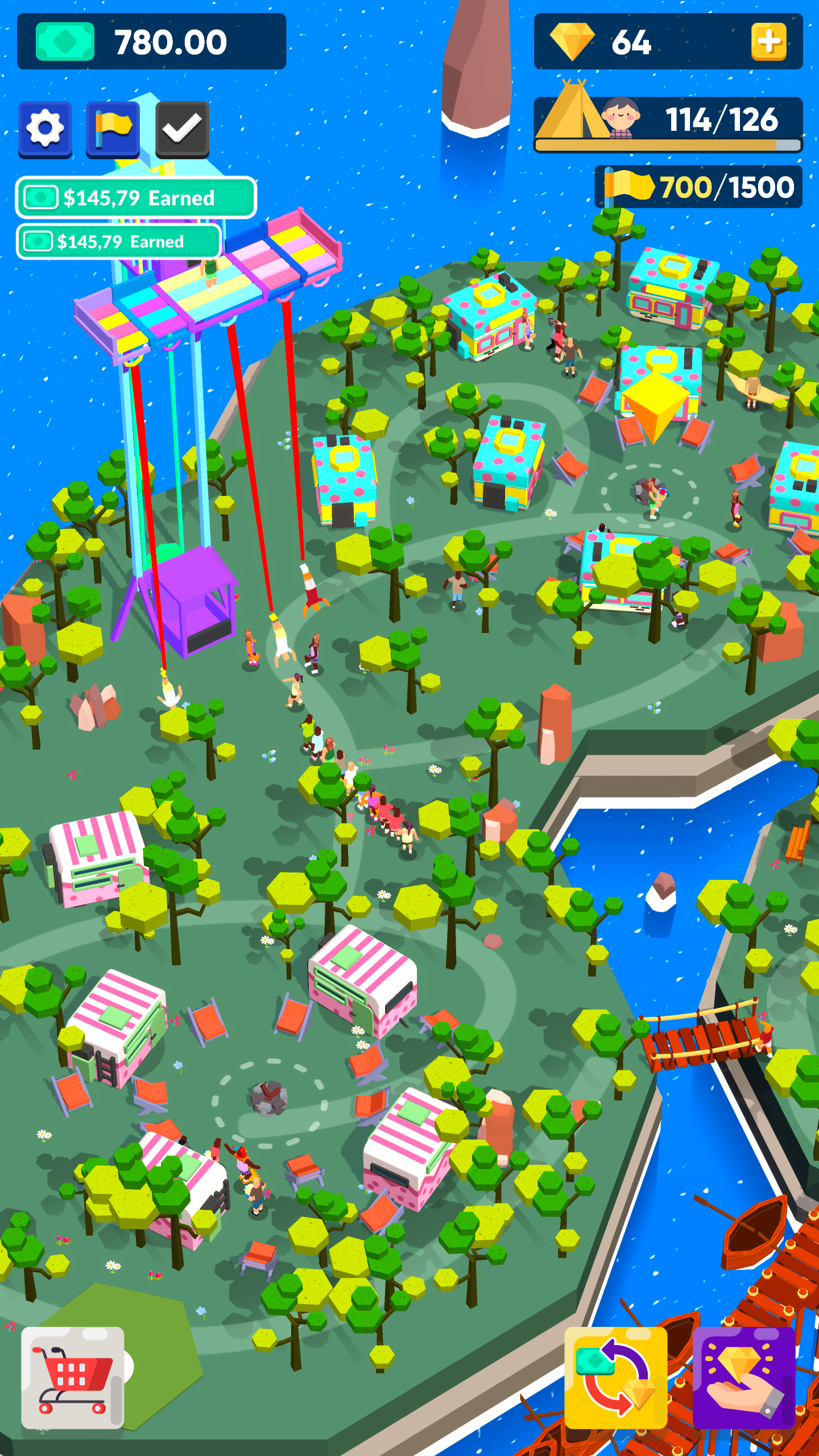 اسکرین شات 8 بازی Camping Empire Tycoon : Idle
