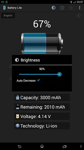اسکرین شات 6 برنامه Battery Lite