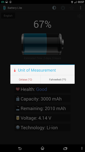 اسکرین شات 8 برنامه Battery Lite