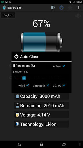 اسکرین شات 5 برنامه Battery Lite