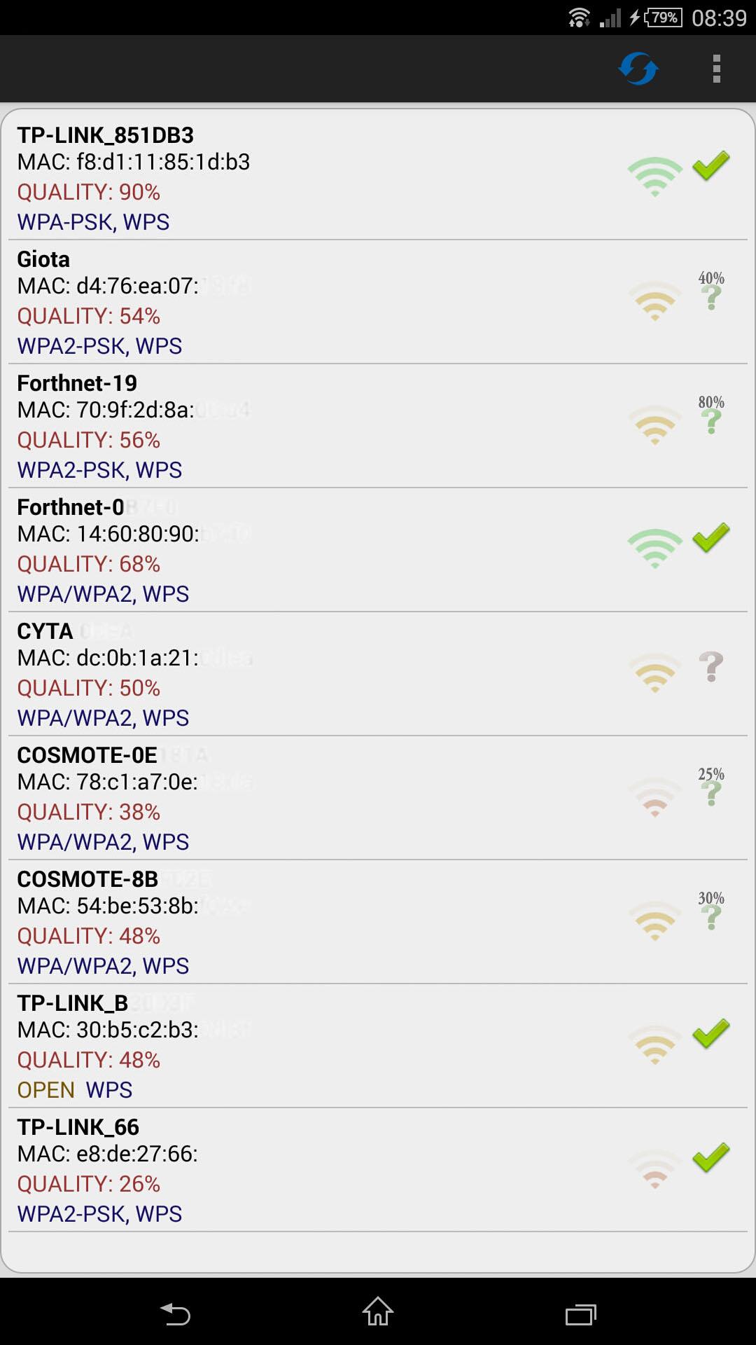 اسکرین شات 1 برنامه Wifi WPS Plus
