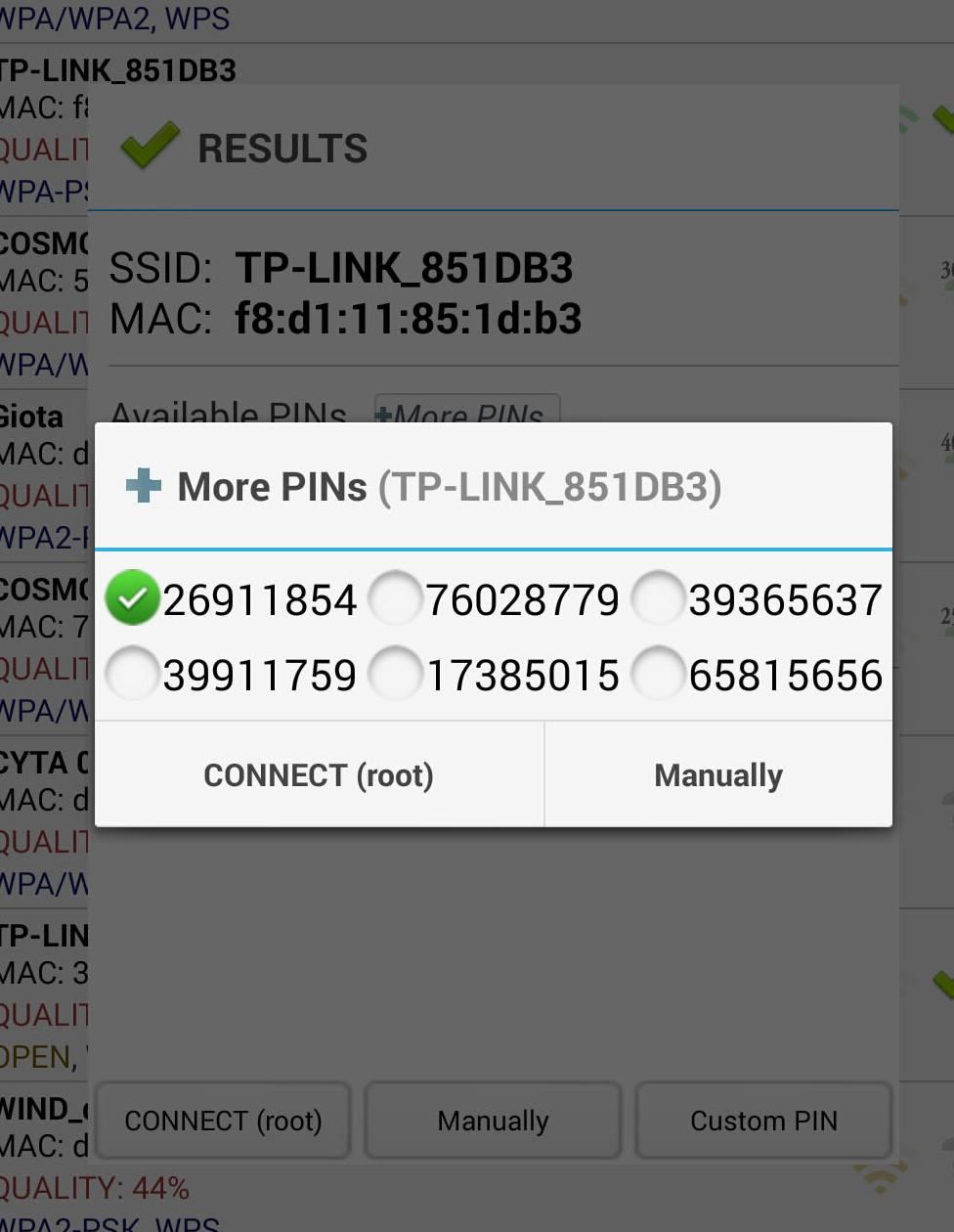 اسکرین شات 3 برنامه Wifi WPS Plus