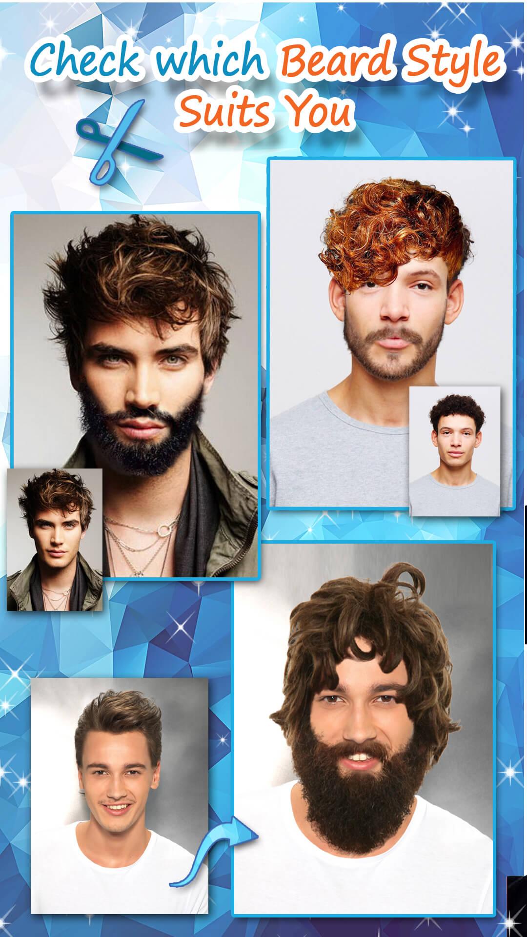اسکرین شات 6 برنامه Men Hairstyles - Beard Camera